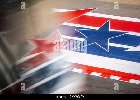 Austin, Etats Unis. August 2024. Illustration, Track während des Lone Star Star Le Mans 2024, 6. Runde der FIA Langstrecken-Weltmeisterschaft 2024, vom 30. August bis 1. September 2024 auf dem Circuit of the Americas in Austin, Texas, USA - Foto Julien Delfosse/DPPI Credit: DPPI Media/Alamy Live News Stockfoto
