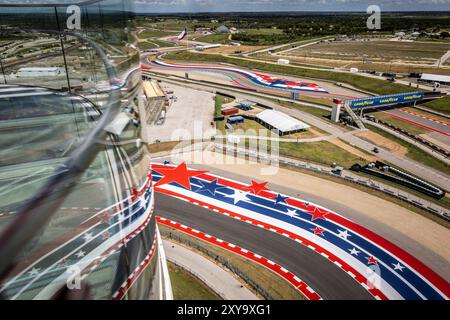 Austin, Etats Unis. August 2024. Illustration, Track während des Lone Star Star Le Mans 2024, 6. Runde der FIA Langstrecken-Weltmeisterschaft 2024, vom 30. August bis 1. September 2024 auf dem Circuit of the Americas in Austin, Texas, USA - Foto Julien Delfosse/DPPI Credit: DPPI Media/Alamy Live News Stockfoto