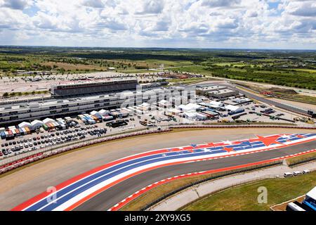 Austin, Etats Unis. August 2024. Illustration, Track während des Lone Star Star Le Mans 2024, 6. Runde der FIA Langstrecken-Weltmeisterschaft 2024, vom 30. August bis 1. September 2024 auf dem Circuit of the Americas in Austin, Texas, USA - Foto Julien Delfosse/DPPI Credit: DPPI Media/Alamy Live News Stockfoto