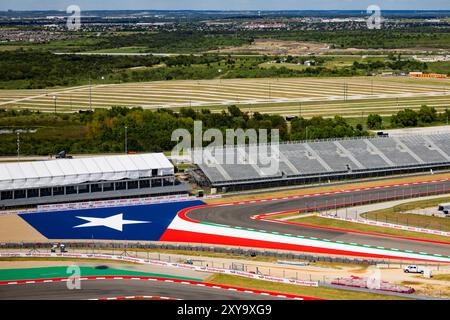 Austin, Etats Unis. August 2024. Illustration, Track während des Lone Star Star Le Mans 2024, 6. Runde der FIA Langstrecken-Weltmeisterschaft 2024, vom 30. August bis 1. September 2024 auf dem Circuit of the Americas in Austin, Texas, USA - Foto Julien Delfosse/DPPI Credit: DPPI Media/Alamy Live News Stockfoto