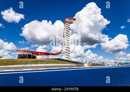 Austin, Etats Unis. August 2024. Illustration, Track während des Lone Star Star Le Mans 2024, 6. Runde der FIA Langstrecken-Weltmeisterschaft 2024, vom 30. August bis 1. September 2024 auf dem Circuit of the Americas in Austin, Texas, USA - Foto Julien Delfosse/DPPI Credit: DPPI Media/Alamy Live News Stockfoto