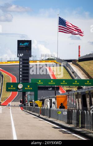 Austin, Etats Unis. August 2024. Illustration, Track während des Lone Star Star Le Mans 2024, 6. Runde der FIA Langstrecken-Weltmeisterschaft 2024, vom 30. August bis 1. September 2024 auf dem Circuit of the Americas in Austin, Texas, USA - Foto Julien Delfosse/DPPI Credit: DPPI Media/Alamy Live News Stockfoto
