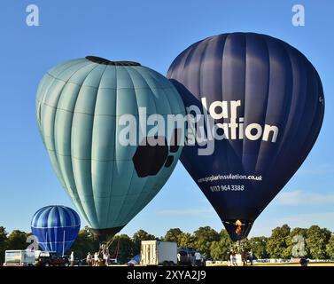 Heißluftballons beim Northampton Balloon Festival 2024 Stockfoto