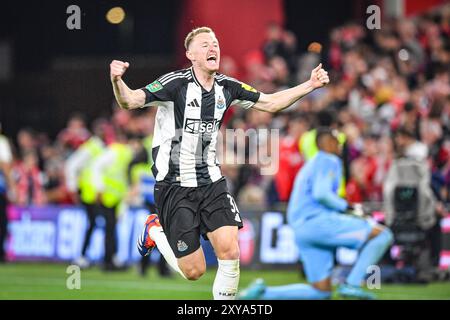 The City Ground, Nottingham, Großbritannien. August 2024. Carabao Cup Second Round Football, Nottingham Forest gegen Newcastle United; Credit: Action Plus Sports/Alamy Live News Stockfoto