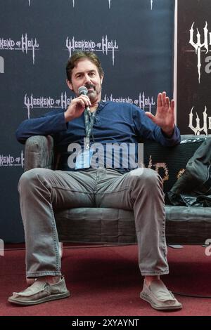 Düsseldorf-NEUSS, 2. November 2019: Zach Galligan (*1964, US-amerikanischer Schauspieler Gremlins) spricht bei We über seine Erfahrungen in der Filmindustrie Stockfoto