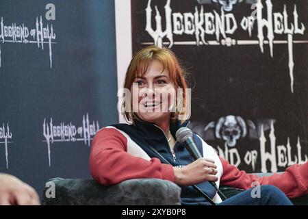 Düsseldorf-NEUSS, 2. November 2019: Aufklärer Taylor-Compton (*1989, amerikanische Schauspielerin und Sängerin, Halloween, Halloween II, The Runaways) in Wee Stockfoto