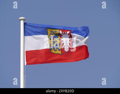 Flagge Schleswig-Holstein Stockfoto