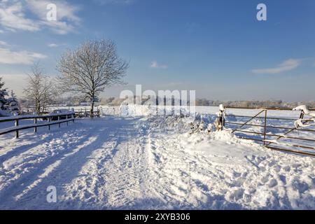 Winter-Szene in East Grinstead Stockfoto