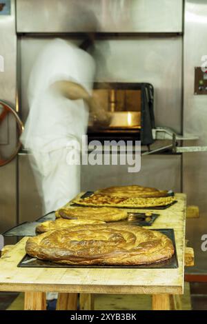 Forn de Can Salem, ensaimadas. Algaida. Mallorca. Balearen. Espana Stockfoto