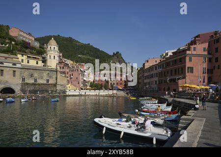 Vernazza Marina in Cinque Terre Stockfoto