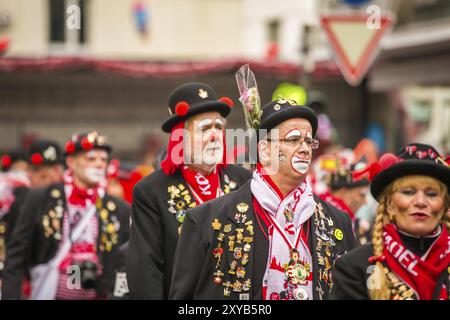 KÖLN, DEUTSCHLAND, 03. März: Teilnehmer der Karnevalsparade am 03. März 2014 in Köln, Deutschland, Europa Stockfoto