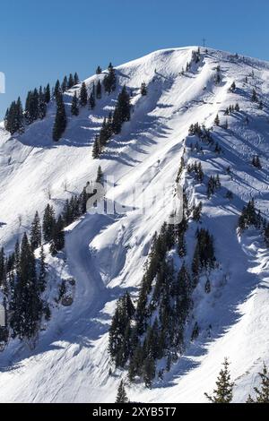 Der Setzberg am Tegernsee im Winter Stockfoto