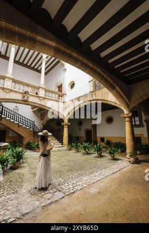 Palacio de Can Oleza mandado construir por la familia Descos en el siglo XV, Monumento Historico-Artistico, Palma, mallorca, spanien, eu Stockfoto