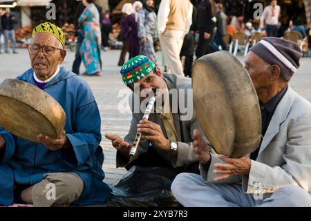 Straßenkünstler in Meknès, Marokko. Stockfoto