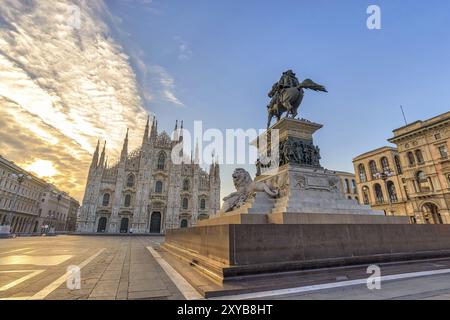 Mailänder Dom (Mailänder Dom) bei Sonnenaufgang, Mailand (Mailand), Italien, Europa Stockfoto