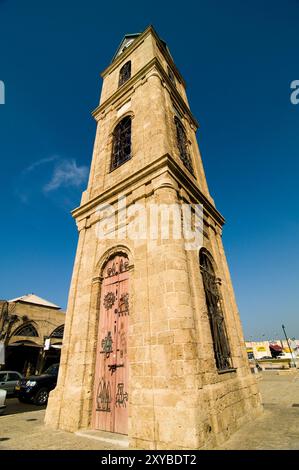 Jaffas Uhrenturm. Tel Aviv, Israel. Stockfoto