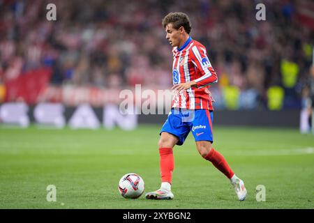 Rodrigo Riquelme von Atletico de Madrid während des Fußballspiels der spanischen Meisterschaft La Liga zwischen Atletico de Madrid und RCD Espanyol am 28. August 2024 im Civitas Metropolitano Stadion in Madrid, Spanien Stockfoto