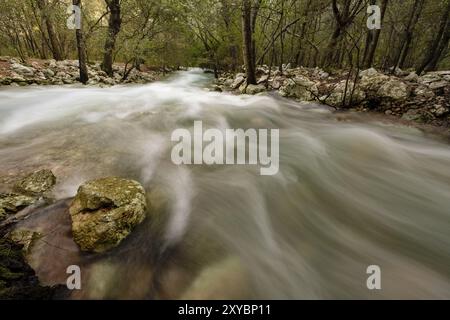 Fonts Ufanes, Gabelli Petit, Campanet, Region Sierra de Tramuntana, Mallorca, Balearen, Spanien Mallorca, Spanien, Europa Stockfoto