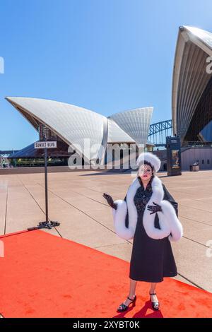 Sydney, Australien, 29. August 2024, Sarah Brightman nimmt an einem Fotogespräch Teil, bevor sie im „Sunset Boulevard“ im Sydney Opera House auftritt. Quelle: Robert Wallace / Wallace Media Network / Alamy Live News Stockfoto