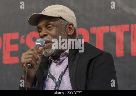 DORTMUND, 8. APRIL: Schauspieler Danny Glover (Lethal Weapon, SAW, Predator) im Weekend of Hell, einem zweitägigen Fankonvent mit Horror-Thema (April 7-8 2018) Stockfoto