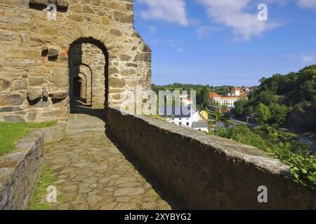 Bautzen Nicolaikirchenruine, Ruine St. Nikolai Kirche, Bautzen, Sachsen, Oberlausitz in Deutschland Stockfoto