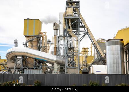 Borg, australisches Produktionswerk in Oberon, NSW, in diesem Werk werden Spanplatten, MDF und Melaminprodukte hergestellt, Australien Stockfoto