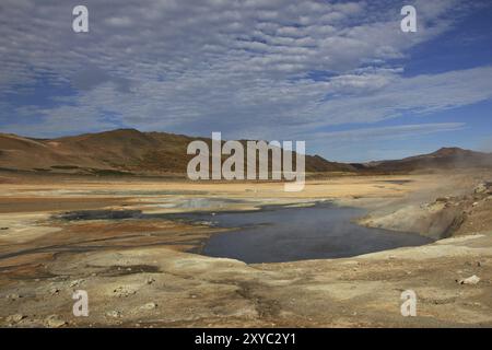 Vulkanlandschaft in der Nähe von Reykjahlid, Island, Europa Stockfoto