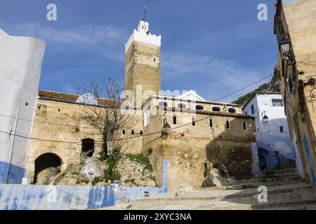 Gran mezquita, construida en el Siglo XV, por Moulay Ali Ben Rachid, Chefchauen, -Chauen-, Marruecos, norte de Africa, continente africano Stockfoto