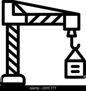 Design-Illustration Des Kranvektors Stock Vektor
