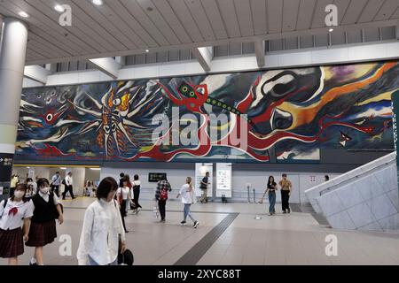 Mythos von morgen von Taro Okamoto, Shibuya Station, Tokio, Japan. Stockfoto