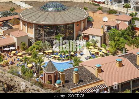 Hotelkomplex in Puerto de Mogan, Gran Canaria, Kanarischen Inseln, Spanien, Puerto de Mogan, Gran Canaria, Kanarische Inseln, Spanien, Europa Stockfoto