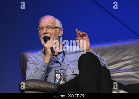 FÜRTH, Deutschland, 22. September 2018: Ian McElhinney (*1948, irischer Schauspieler und Regisseur Barristan Selmy in Game of Thrones, Morgan Monroe in the Herbstes, Stockfoto