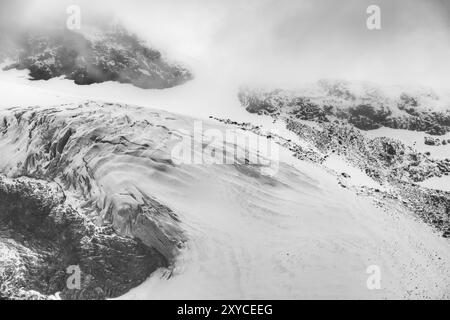 Gletscher im Darfalvaggi-Tal (Tarfaladalen), Kebnekaisefjaell, Norrbotten, Lappland, Schweden, September 2012, Europa Stockfoto