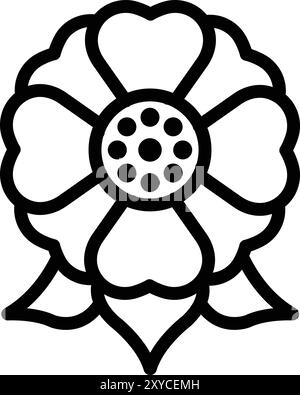 Blume Vektor Symbol Design Illustration Stock Vektor