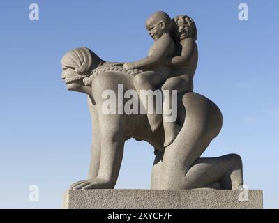 Vigeland Park in Oslo Stockfoto