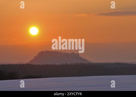 Die Festung Königstein, Sächsische Schweiz. Die Festung Königstein in der Sächsischen Schweiz Stockfoto