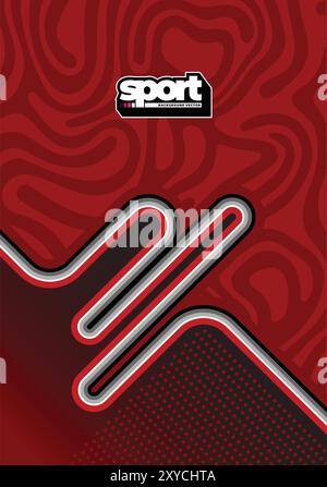 GESTALTE DEN HINTERGRUND UND DAS MUSTER FÜR DAS SUBLIMATIONSTRIKOT Stock Vektor