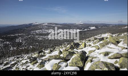 Blick von Lusen, Blick von Lusen Stockfoto