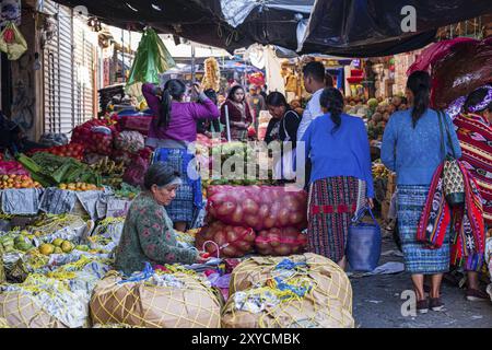 Mercado, Santa Cruz del Quiche, Guatemala, Amerika Zentral-, Mittelamerika Stockfoto