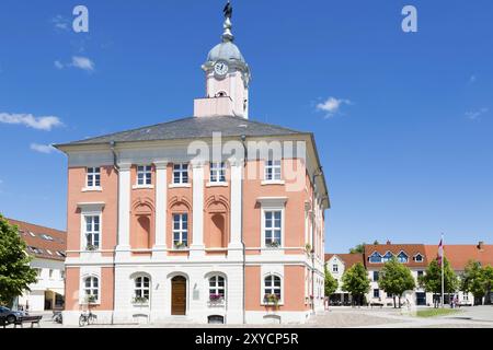 Das Rathaus von Templin, Uckermark Stockfoto