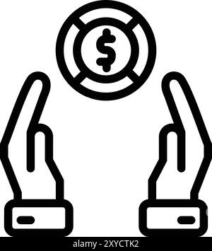 Charity Vector Icon Design Illustration Stock Vektor