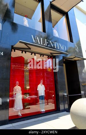 Beverly Hills, Kalifornien: VALENTINO Modegeschäft am Rodeo Drive, Beverly Hills Stockfoto