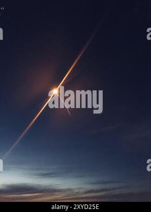 Raketenstart eines Falcon Heavy von SpaceX in Cape Canaveral (24. Juni 2019), Florida, USA, Nordamerika Stockfoto