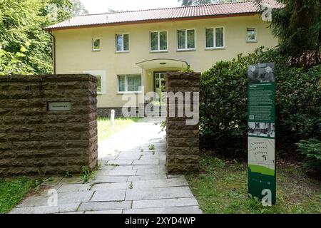Wandlitz, Wohnhaus von Egon Krenz Wohnhäuser der Partei- und Staatsführung der DDR in Waldsiedlung Wandlitz Berlin Berlin GER *** Wohnhäuser der Partei- und Staatsführung der DDR in Waldsiedlung Wandlitz Berlin Berlin Berlin Berlin GER Stockfoto