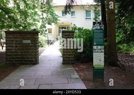 Wandlitz, Wohnhaus von Walter Ulbricht Wohnhäuser der Partei- und Staatsführung der DDR in Waldsiedlung Wandlitz Berlin Berlin GER *** Wandlitz, Wohnhaus von Walter Ulbricht Wohnhäuser der Partei- und Staatsführung der DDR in Waldsiedlung Wandlitz Berlin Berlin GER Stockfoto