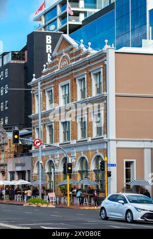 Das Northern Steamship Building von 1898 wurde 2006 im Rahmen einer 350 Renovierung des historischen Britomart-Viertels in Auckland restauriert und renoviert Stockfoto