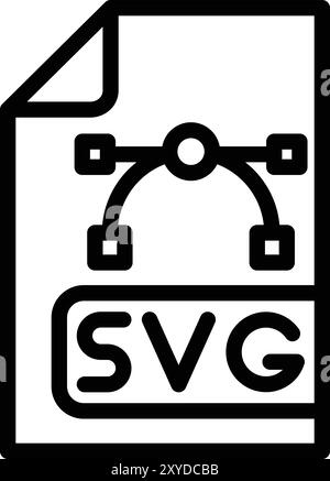 SVG-Datei Vektorsymbol Konstruktionsabbildung Stock Vektor