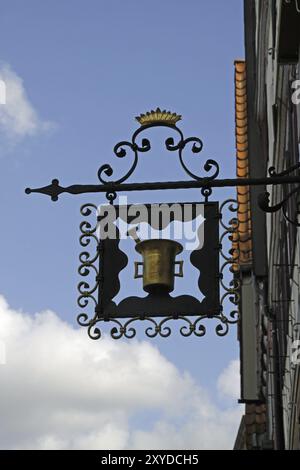 Apothekenschild in Rinteln Stockfoto