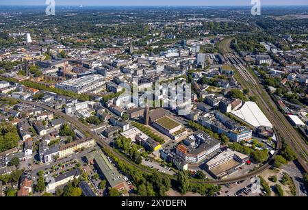 Luftbild, Innenstadt und City mit Hauptbahnhof Hbf, Husemann Karree, Bermudadreieck, Bermuda3Eck, Wohngebiet und Geschäftsviertel, ehemalige St. Marien Kirche historische Sehenswürdigkeiten, Musikforum Ruhr, Gleisdreieck, Bochum, Ruhrgebiet, Nordrhein-Westfalen, Deutschland ACHTUNGxMINDESTHONORARx60xEURO *** aus der Vogelperspektive, Stadtzentrum und Stadt mit Hauptbahnhof Hbf, Husemann Karree, Bermuda Dreieck, Bermuda3Eck, Wohn- und Geschäftsviertel, ehemalige St. Marienkirche, Musikforum Ruhr, Gleisdreieck, Bochum, Ruhrgebiet, Nordrhein-Westfalen, Deutschland ACHTUNGxMINDESTHONORARx Stockfoto