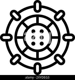 Stargate Vector Icon Design Illustration Stock Vektor